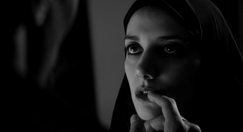 Still image from A Girl Walks Home Alone at Night.