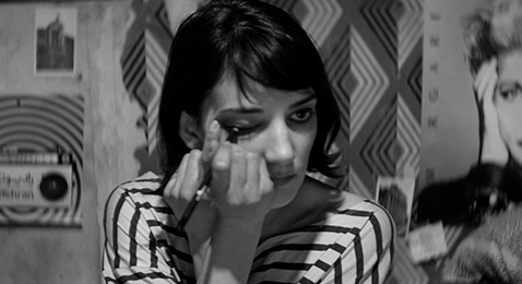 Still image from A Girl Walks Home Alone at Night.