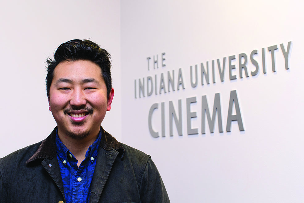 Andrew Ahn in the lobby of IU Cinema