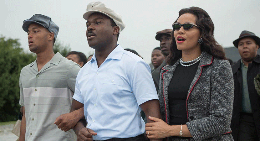 people march in the street from the film Selma