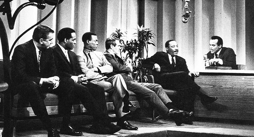 Still image from The Sit-In: Harry Belafonte Hosts The Tonight Show.